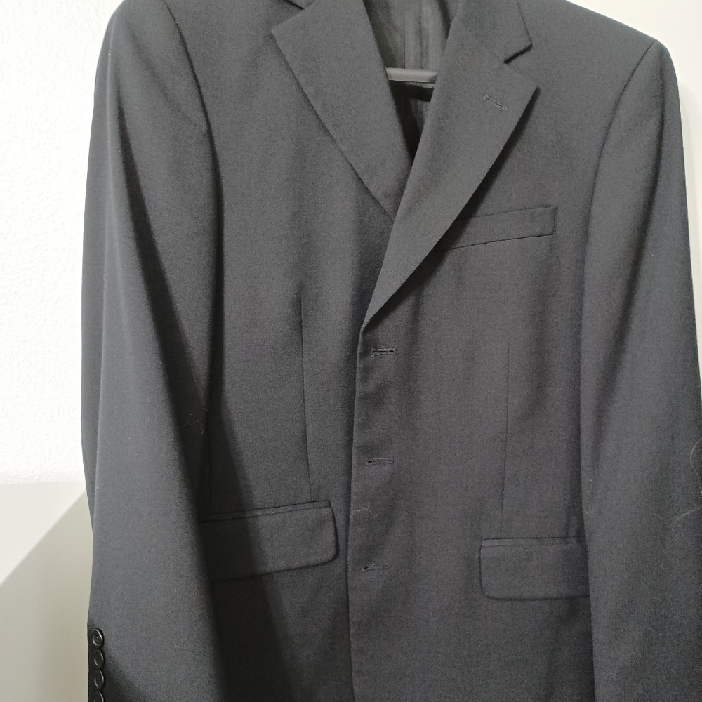 Stafford men's suit jacket 40 Reg black